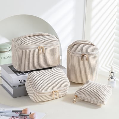 Corduroy Makeup Bag